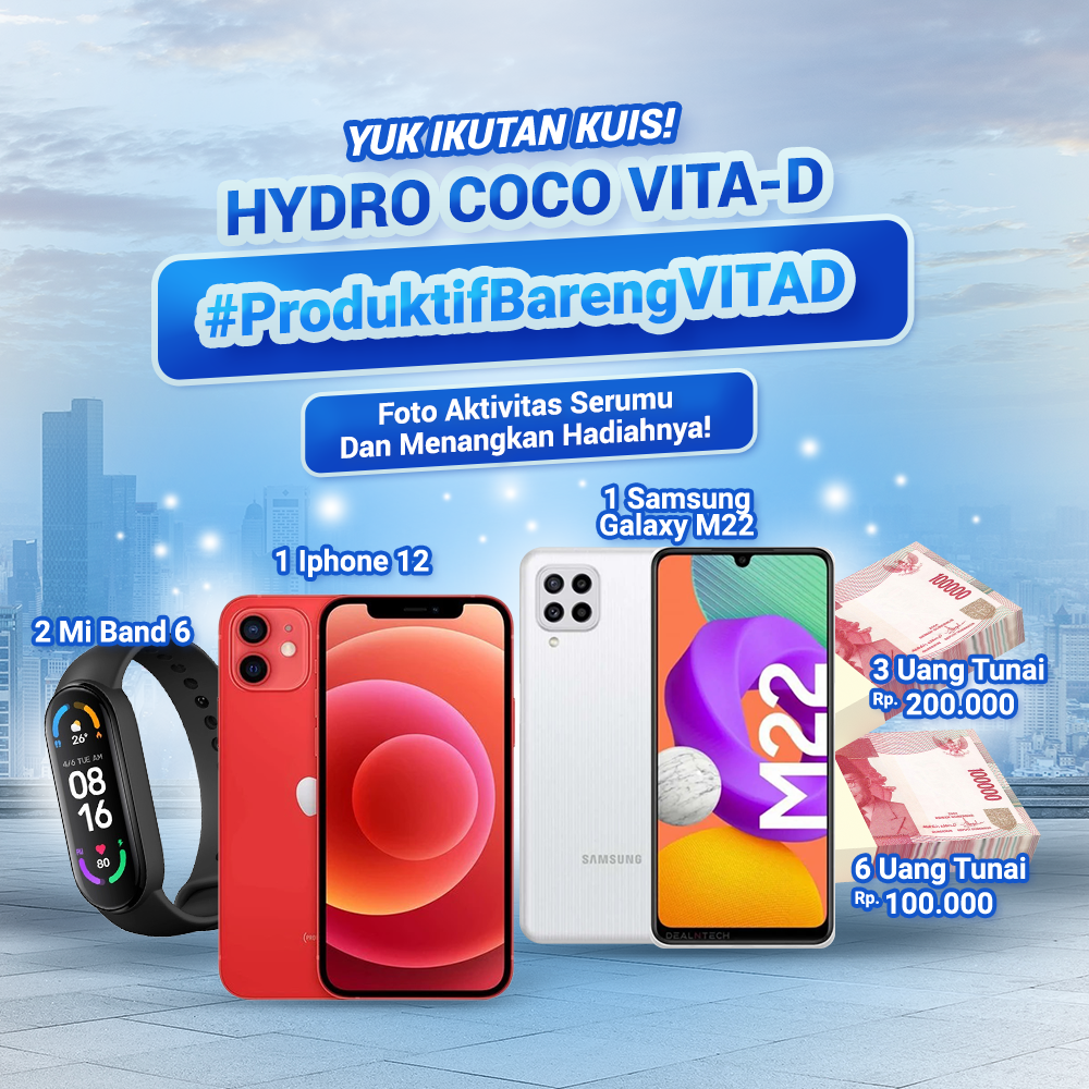 Hydro Coco Artikel Syarat & Ketentuan Kuis #ProduktifBarengVITAD